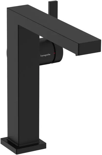Hansgrohe Fine Tecturis E Waschtischmischer, ComfortZone 150, CoolStart, Push-Open, mattschwarz