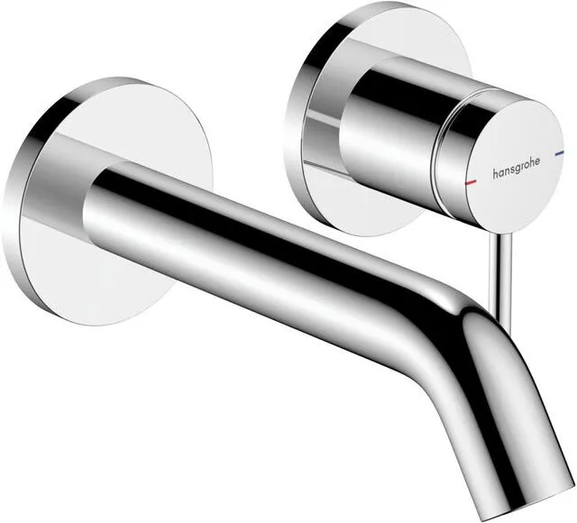 Hansgrohe Tecturis S Waschtischmischer, Unterputz für Wandmontage, Ausladung 165mm chrom