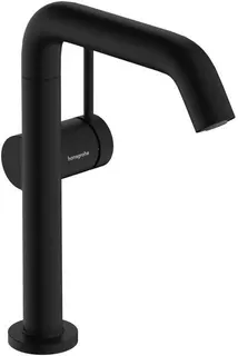 Hansgrohe Tecturis S Waschtischmischer, Fine CooStart, Ausladung 154mm, mit Push-Open mattschwarz