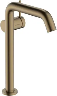 Hansgrohe Tecturis S Waschtischmischer, Fine CooStart, Ausladung 167mm, Push-Open brushed bronze