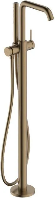 Hansgrohe Tecturis S Badearmatur, bodenstehend, Ausladung 194mm brushed bronze
