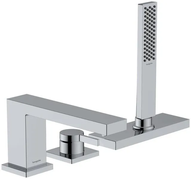 Hansgrohe Tecturis E 3-Loch Einhebel-Wannenrandmischer, mit sBox chrom