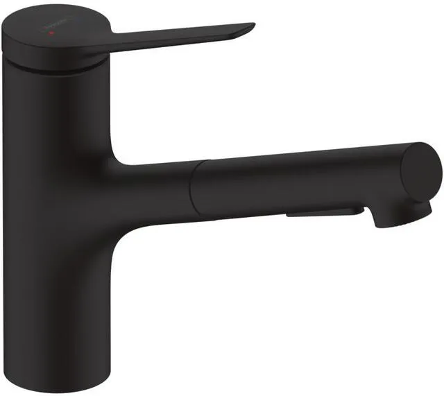 Hansgrohe Zesis M33 Küchenarmatur, ComfortZone 150, 2 jets mattschwarz