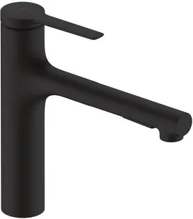 Hansgrohe Zesis M33 Küchenarmatur, ComfortZone 160, 2 jets mattschwarz
