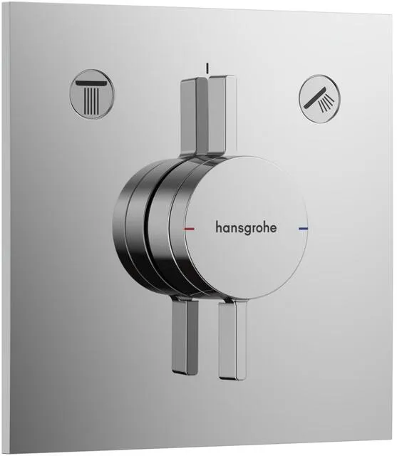 Hansgrohe DuoTurn E Thermostat Fertigset, Unterputz, 2 Verbraucher chrom