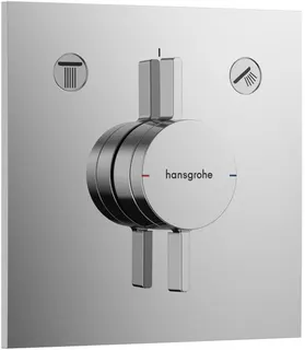 Hansgrohe DuoTurn E Thermostat Fertigset, Unterputz, 2 Verbraucher chrom