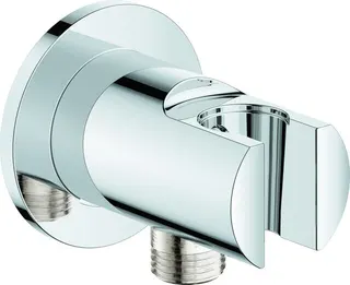 Grohe Wandanschlussbogen TEMPESTA, mit Brausehalter, eigensicher, chrom