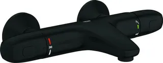 Grohe GROHTHERM 1000 Thernostat Badearmatur, Wandmontage, ohne Anschlüsse matte black