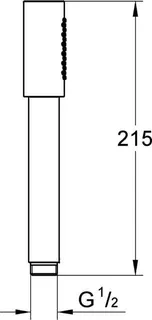 Grohe RAINSHOWER AQUA STICK Handbrause, hard graphite – Bild 2