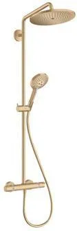 Hansgrohe Showerpipe CROMA SELECT S 280 1jet, EcoSmart, mit Brausethermostat brushed bronze