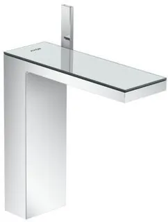 Hansgrohe AXOR MYEDITION 240 Waschtischmischer, mit Platte chrom/Spiegelglas