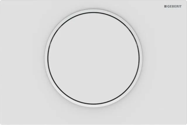 Geberit Betätigungsplatte Sigma10, für Spül-Stopp-Spülung, weiß matt