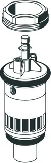 Schell Kartusche, komplett, für Urinal-Vorwand-Druckspüler SCHELLOMAT BASIC