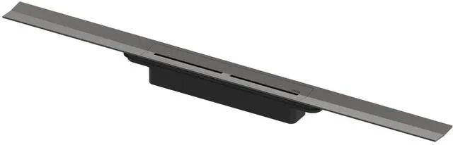 Tece Duschprofil TECEdrainprofil, 900mm chrom schwarz gebürstet