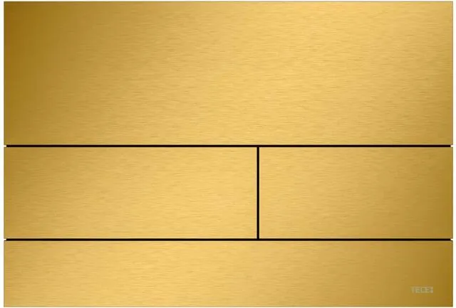 Tece Square WC Betätigungsplatte, Metall gold optik gebürstet mit Anti-Fingerprint