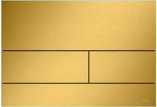 Tece Square WC Betätigungsplatte, Metall gold optik gebürstet mit Anti-Fingerprint