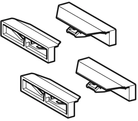 Geberit Profilabschluss CleanLine20 Set, 4 Stück