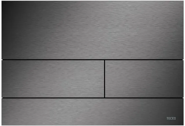 Tece Square WC Betätigungsplatte Metall chrom schwarz gebürstet mit Anti-Fingerprint