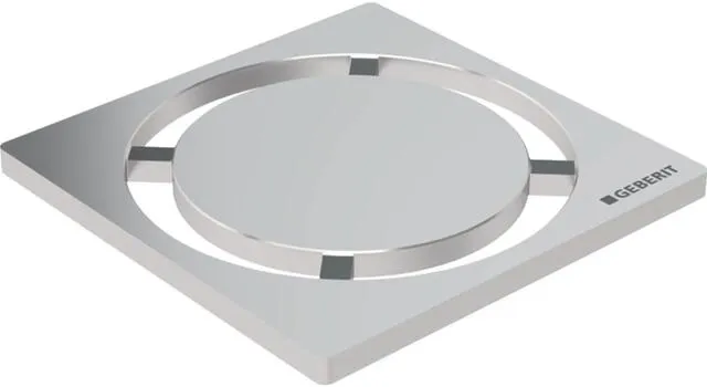 Geberit Designrost CIRCLE 80x80mm Edelstahl gebürstet