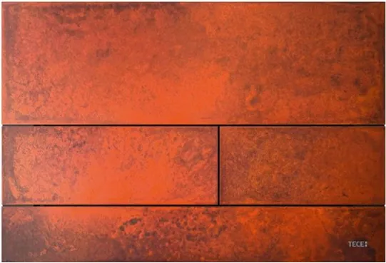Tece 9240845 Metall WC-Betätigungsplatte Rusted steel