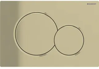 Geberit Sigma01 Betätigungsplatte, für 2-Mengen-Sp. edelmessing galvanisiert