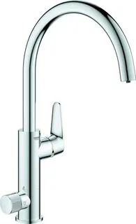 Grohe BLUE PURE BauCurve Küchen Spültischarmatur, C-Auslauf chrom