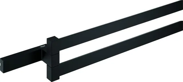 Grohe SELECTION CUBE Doppel Handtuchhalter, 2-armig, schwenkbar, 400mm phantom black