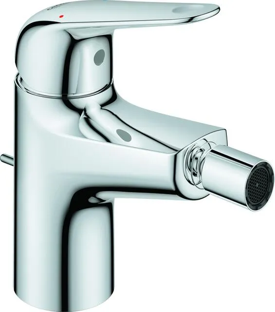 Grohe EUROECO Bidetarmatur, mit Ablaufgarnitur, chrom