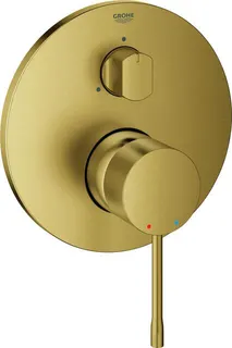 Grohe ESSENCE Badearmatur Fertigset, mit 3-Wege-Umstellung, cool sunrise gebürstet