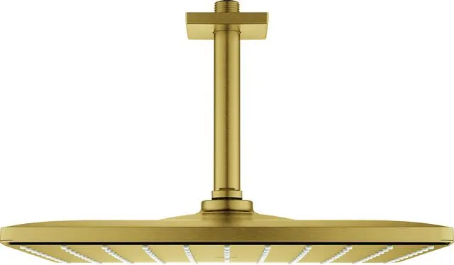 Grohe RAINSHOWER MONO 310 CUBE Kopfbrauseset, Deckenauslass 142mm, cool sunrise gebürstet