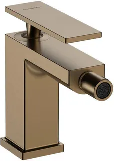 Hansgrohe Tecturis E Bidetarmatur, Zugstangen-Ablaufgarnitur, brushed bronze