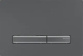 Geberit Betätigungsplatte Sigma50 für 2-Mengen-Spülung Grundplatte und Tasten schwarzchrom