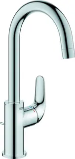 Grohe EUROECO Waschtischarmatur, hoher Auslauf, Ablaufgarnitur, Mittelstellung kalt, chrom