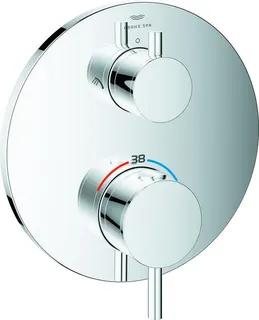 Grohe ATRIO Unterputz Duschthermostat Fertigset, 2-Wege-Umstellung chrom