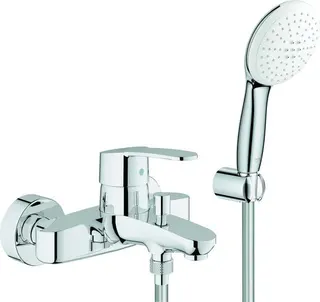 Grohe EUROSTYLE C Badewannenarmatur, mit Brausegarnitur chrom