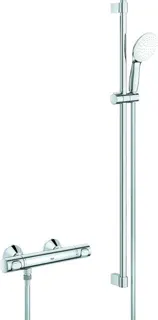 Grohe GROHTHERM 500 Thermostat Brausebatterie, mit Tempesta Brausegarnitur 34797, 900mm chrom
