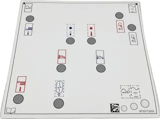 BOSCH Aufkleber Verbindungen für CS7800iLW.. M, CS7800iLW.. MF
