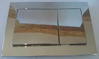 TECE Base WC-Betätigungsplatte für Zweimengentechnik chrom glänzend