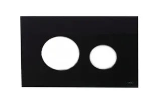 TECE Loop WC Betätigungsplatte Glas schwarz, Tasten weiß