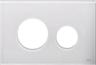 TECE Loop Blende für WC-Betätigung Glas weiß