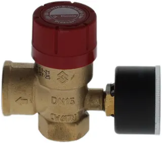 SIEGER Sicherheitsventil 3bar mit Manometer, für SG12AV9E-AV24E