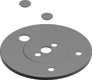 JU/SIEGER Ersatzteil TTNR: 7747027961 Deckel S120 W mit Abdeckung weiß everp