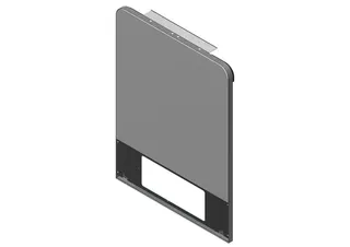 BOSCH Ersatzteil TTNR: 8738211380 Vorderwand Bo oben weiss (Glas)