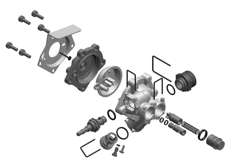 BOSCH Wasserarmatur (Oval-Membran) (schwarz) für T4304 8 31