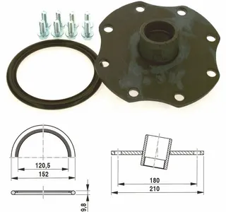 SIEGER Ersatzteil 7747029313 Handlochdeckel mit Muffe G1 1/2"