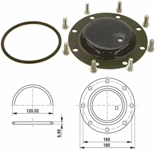 Bosch Ersatzteil Handlochdeckel DN120 für Anode everp