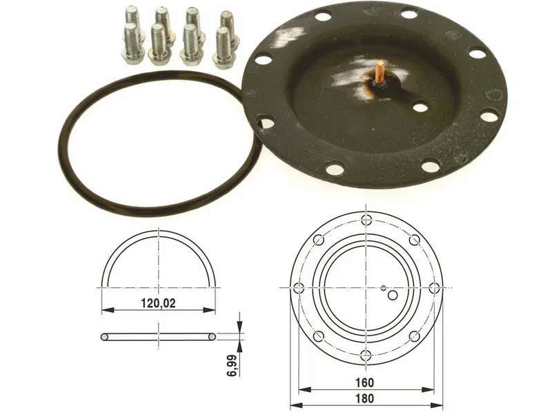 BOSCH Ersatzteil TTNR: 7747004730 Handlochdeckel DN120 everp
