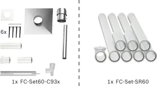 BOSCH Abgas-Standardpaket BOPA FC41 S Schacht starr, 60/100, 10m, RLU