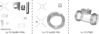 BOSCH Abgas-Standardpaket BOPA FC15 S Schacht flex., 80/125, 15m, RLU