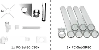BOSCH Abgas-Standardpaket BOPA FC01 S Schacht starr, 80/125, 10m, RLU